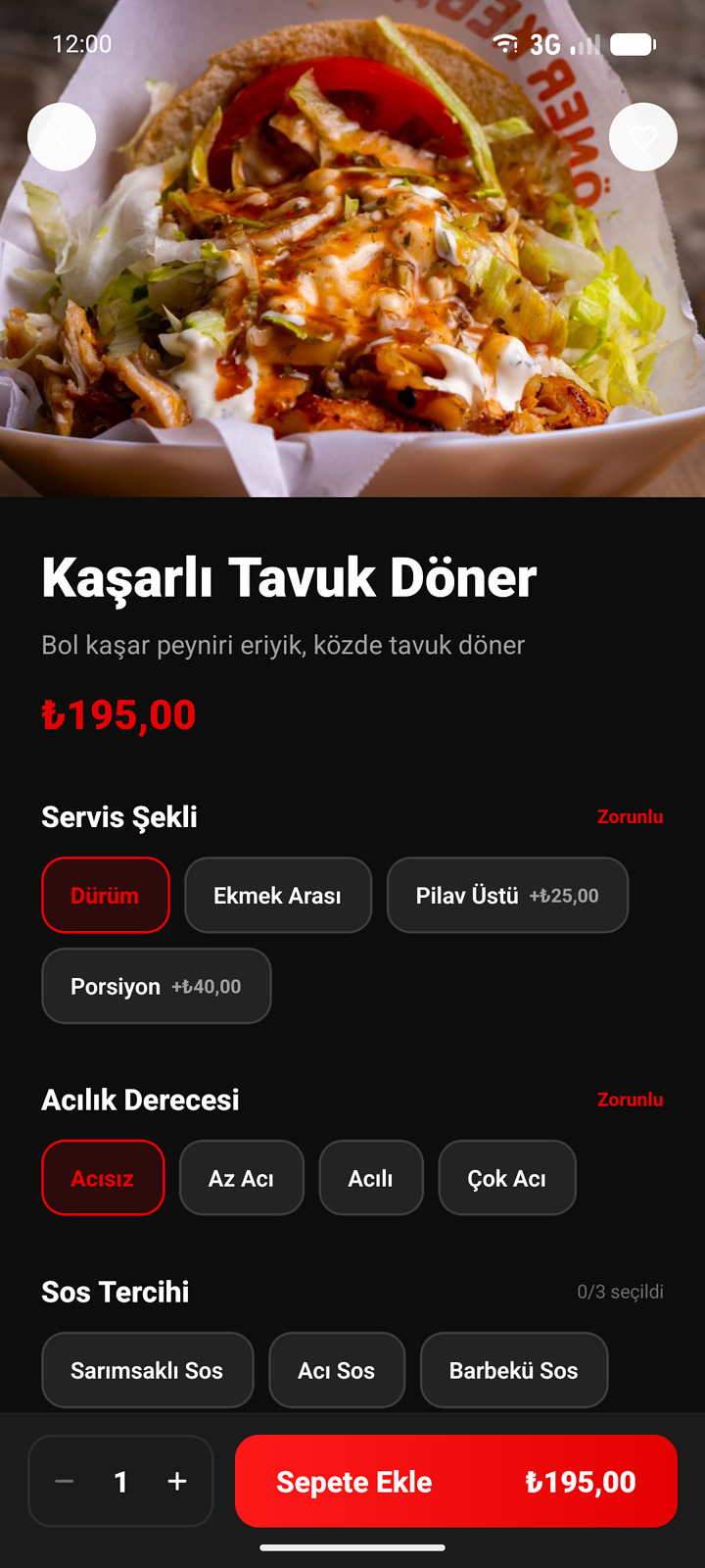 KÖZZ uygulaması ürün detayı